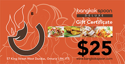 Bangkok Spoon Deluxe Gift Certificates Available